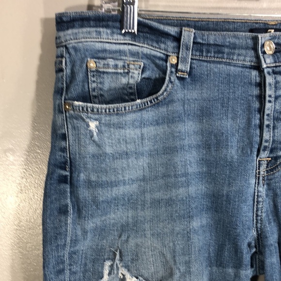 7 for all mankind Josefina Embroidered Botanical Relaxed Jeans - Picture 3 of 16